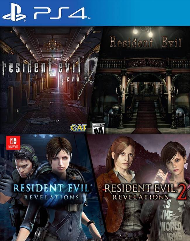 4 JUEGOS EN 1 RESIDENT EVIL 0 MAS RESIDENT EVIL 1 MAS